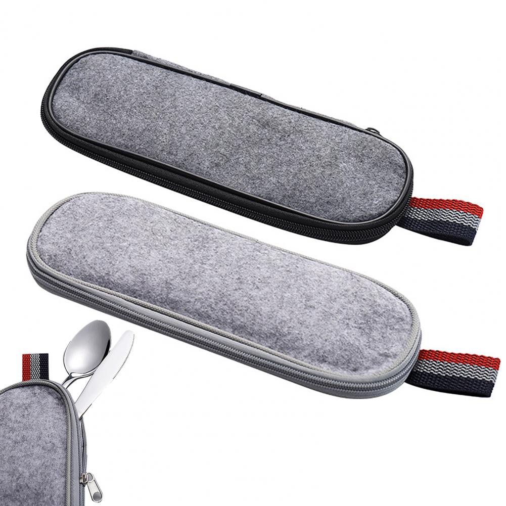 Travel Cutlery Pouch Felt Uten - Camping Cooking Set Compact review and price