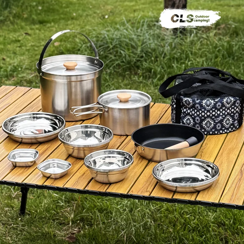 CLS&NOBANA Newset Outdoor Camp - Camping Cooking Set For 4 review and price